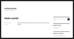 Desktop Screenshot of clockworkengine.com